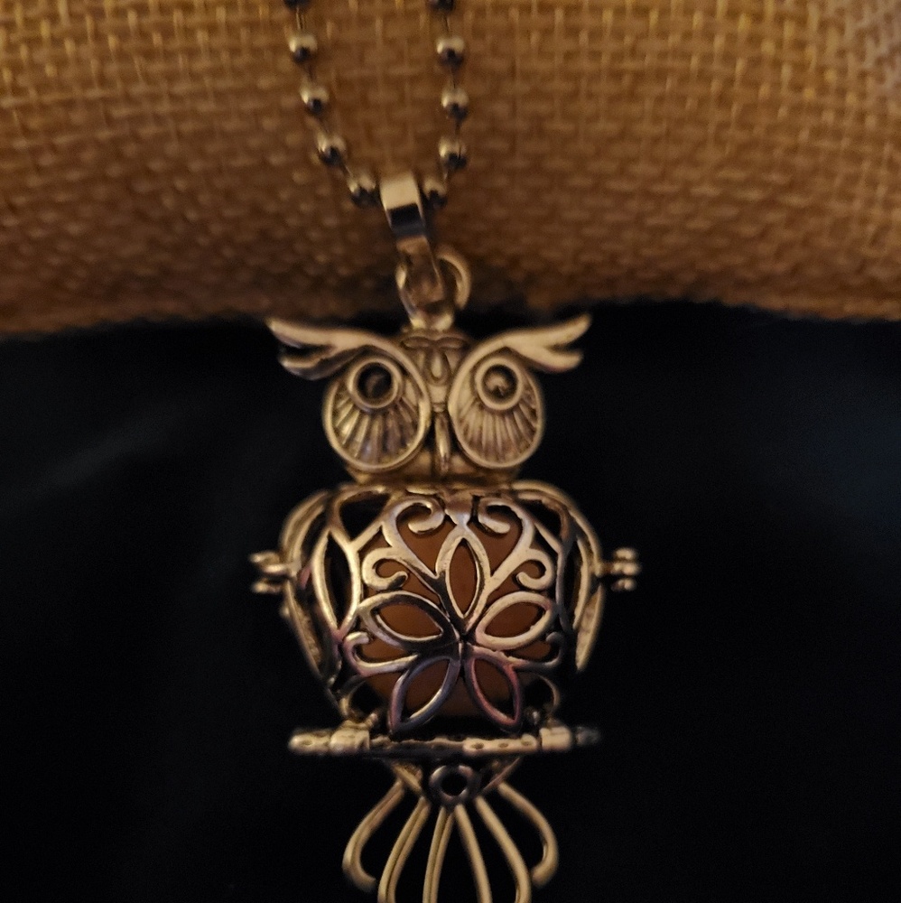 "Night Owl" Aromatherapy Chain & Pendant